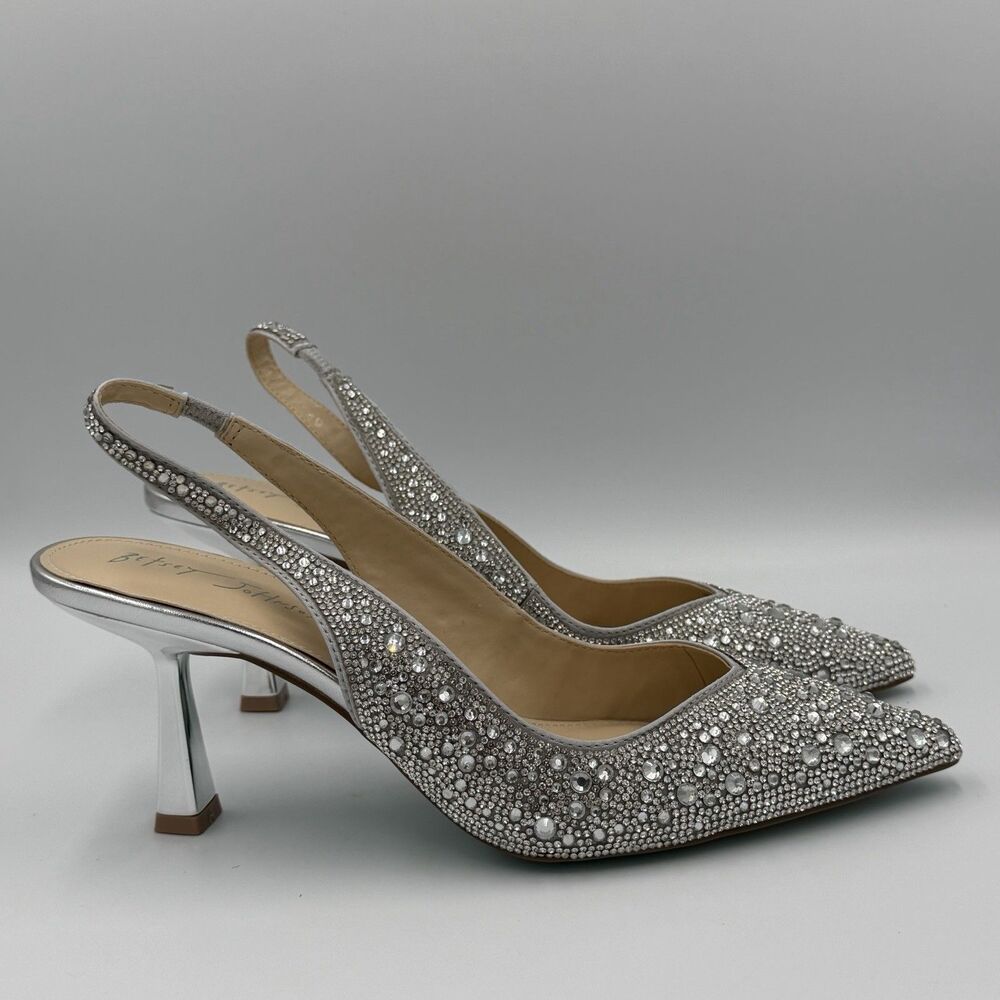 Betsey Johnson Elese New Women's Heels Silver Size 9 M